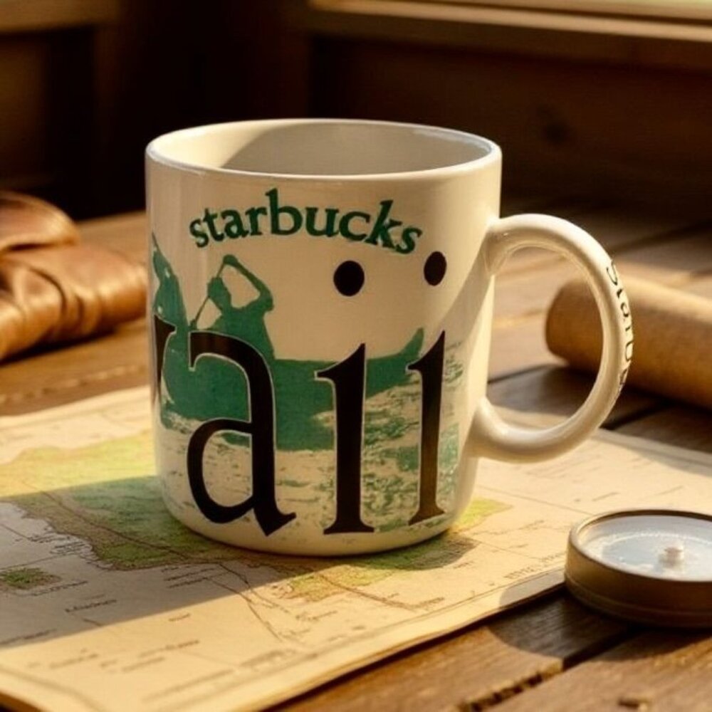Starbucks Coffee Large HAWAII City Mug Collector Series Cup Bone China 2001